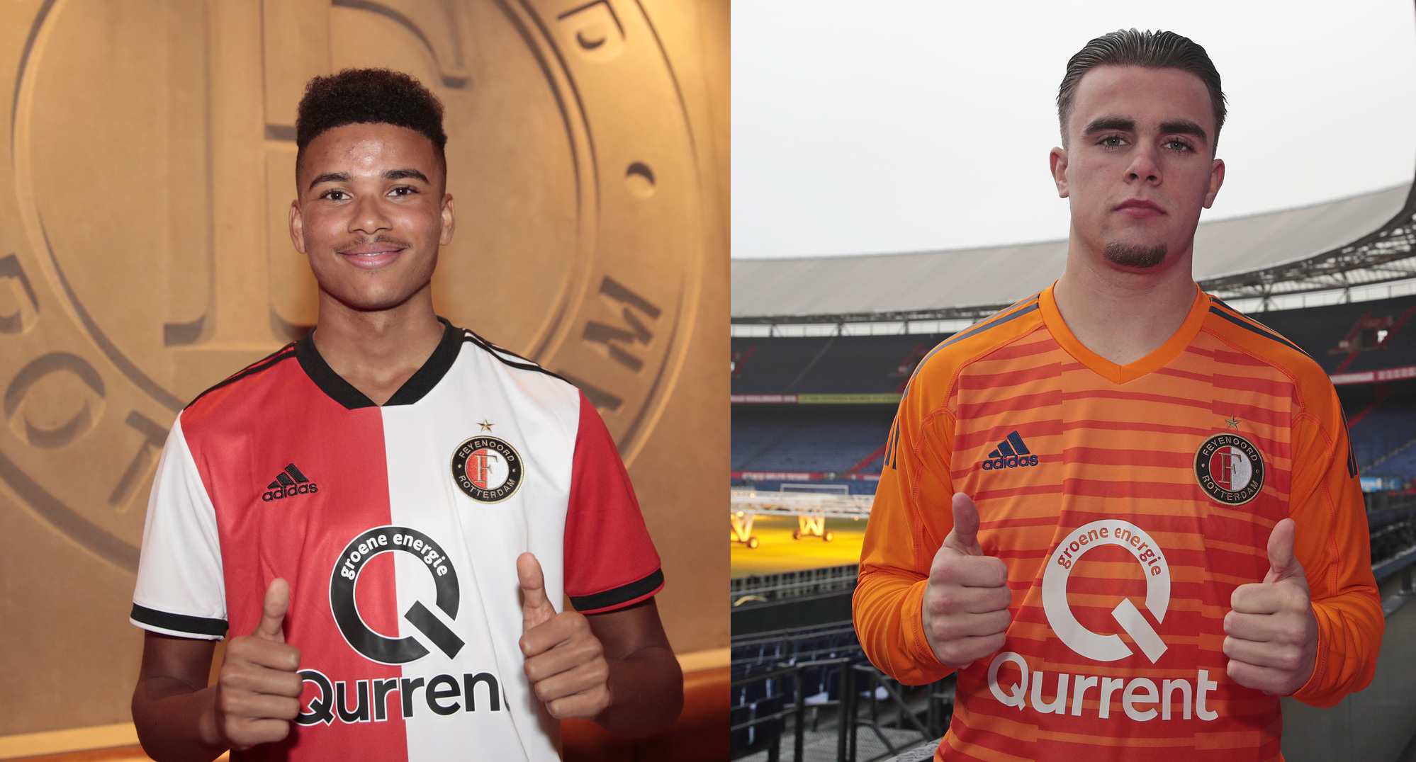 Feyenoord legt talenten Koorevaar en Hall voor 2,5 jaar vast